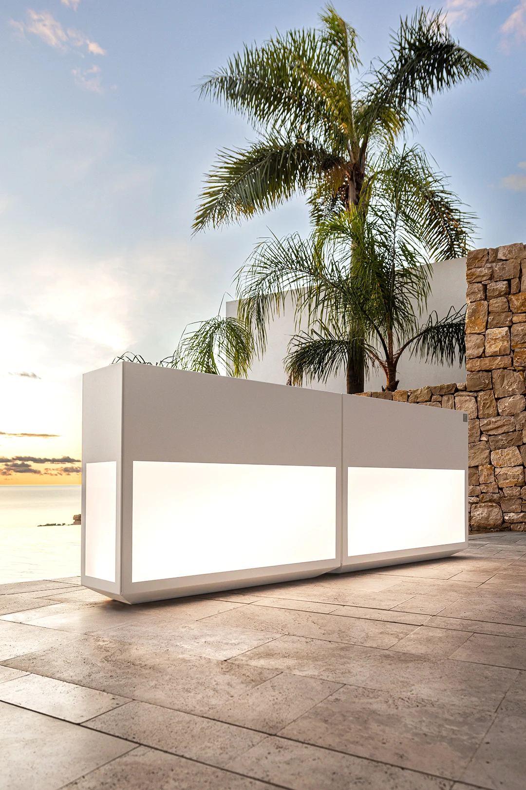 macetas luminosas para exterior