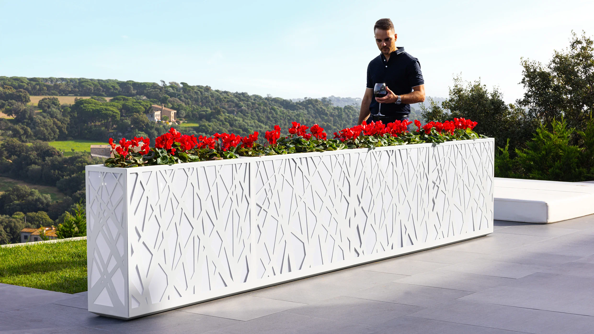 jardineras con luz leds