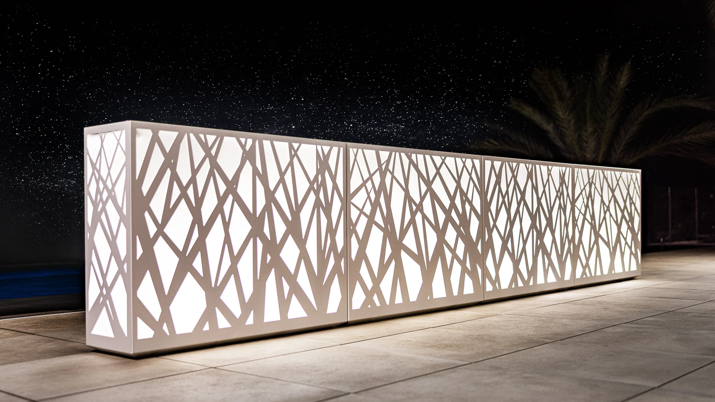 macetero led grande