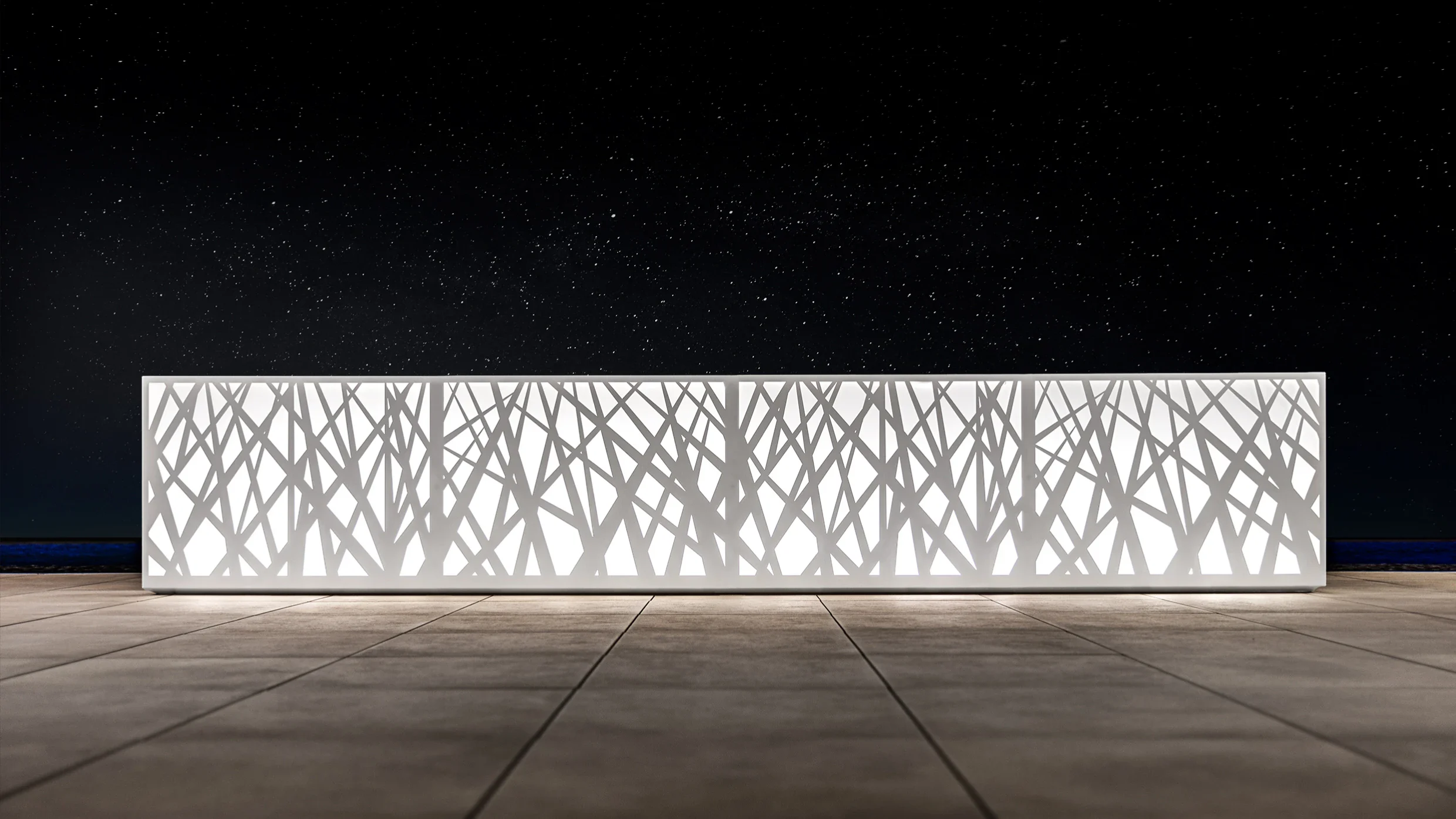 macetas con luz led