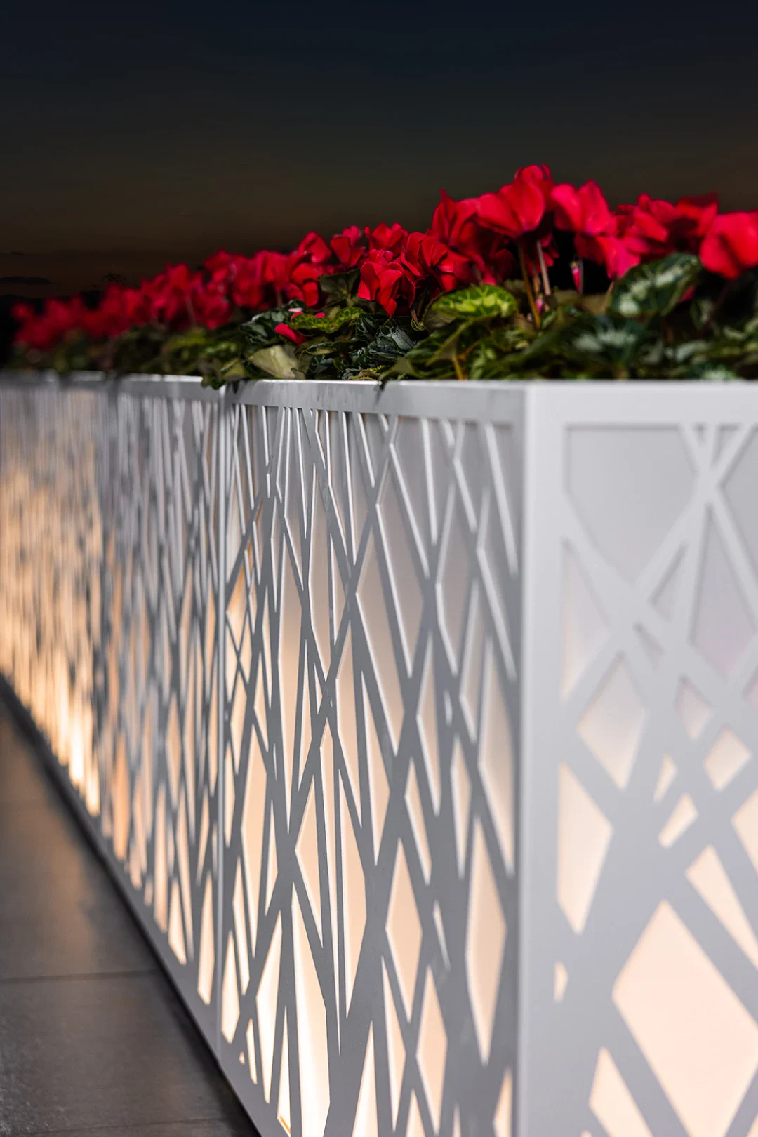 jardineras con luz leds