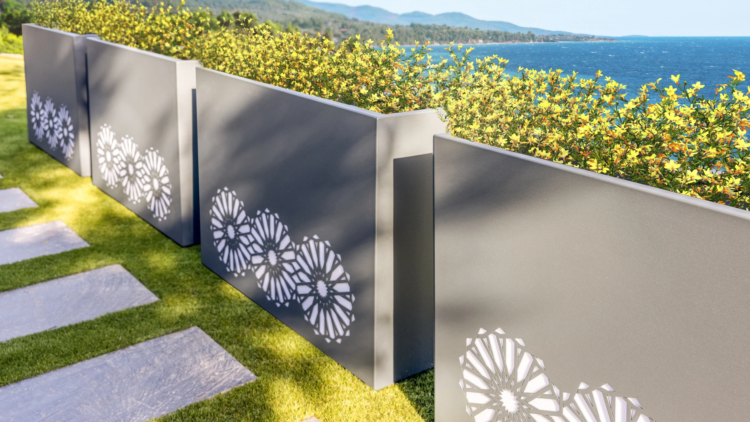 jardineras exteriores minimalistas
