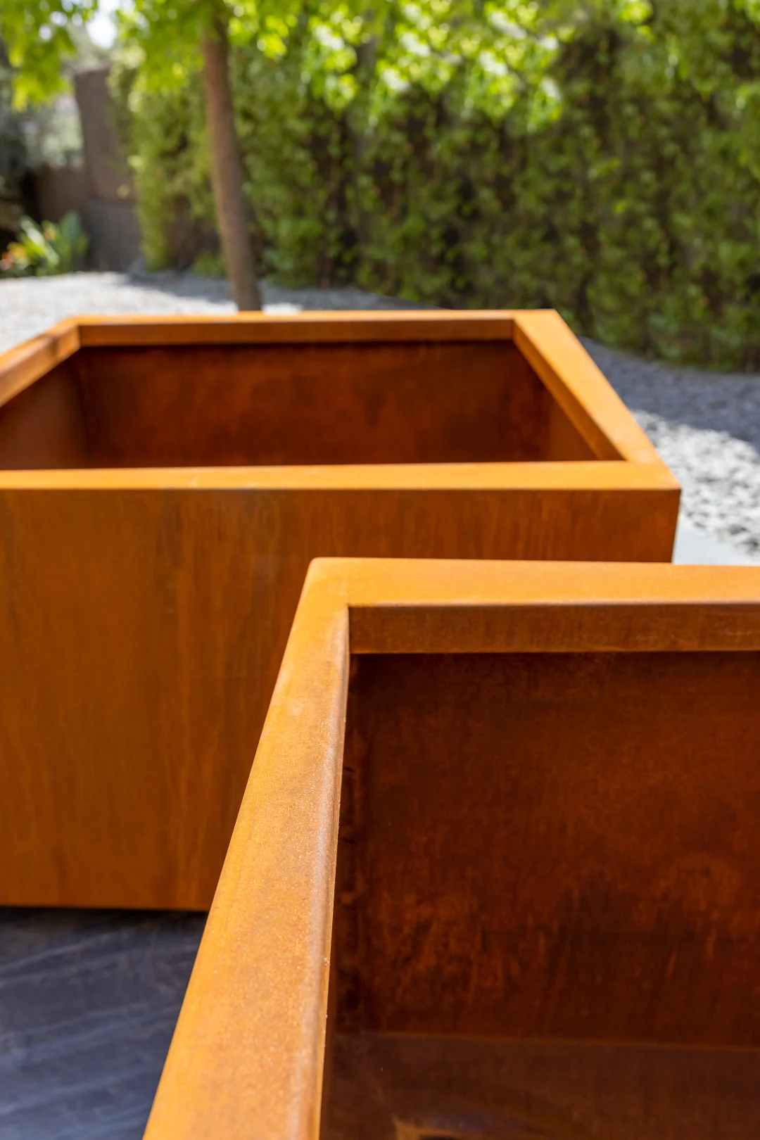 macetero acero corten