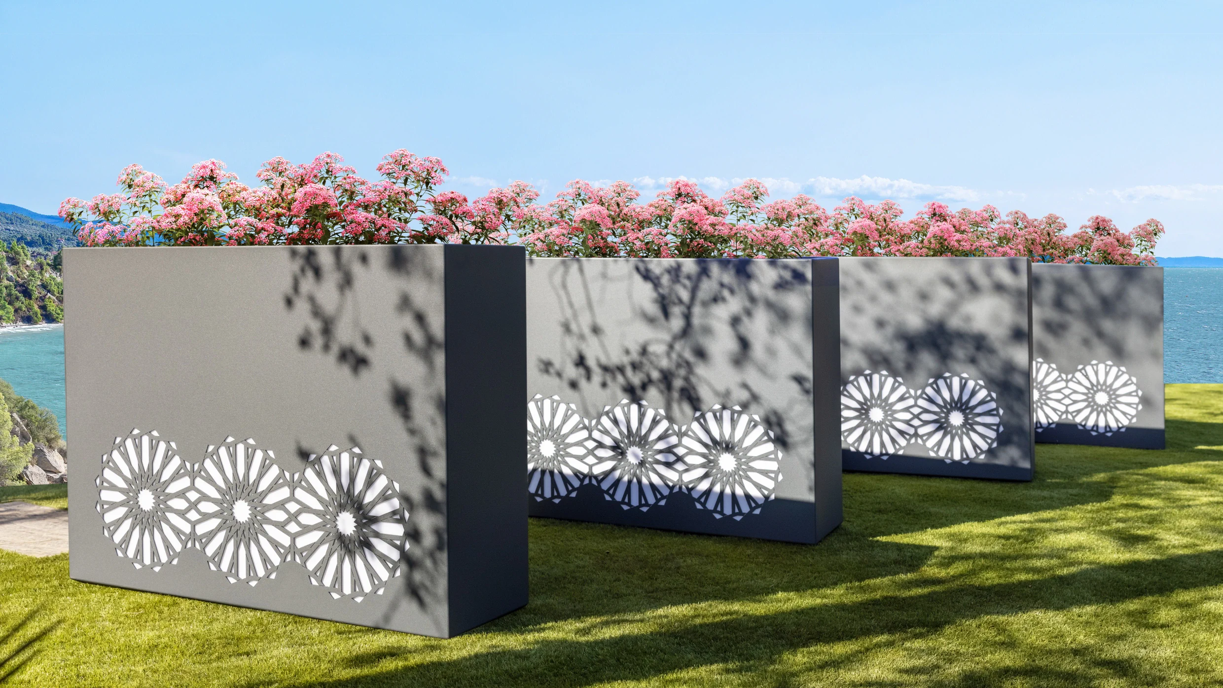 jardineras con luz