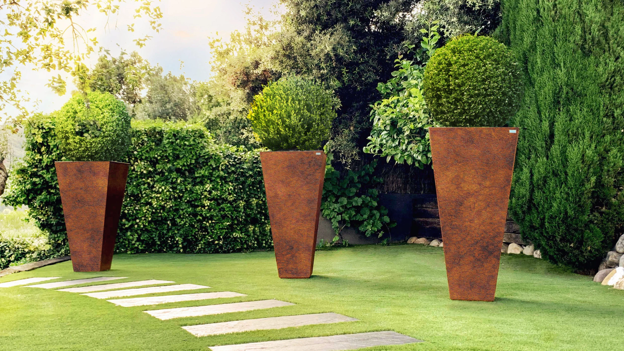 diseño de jardineras exteriores