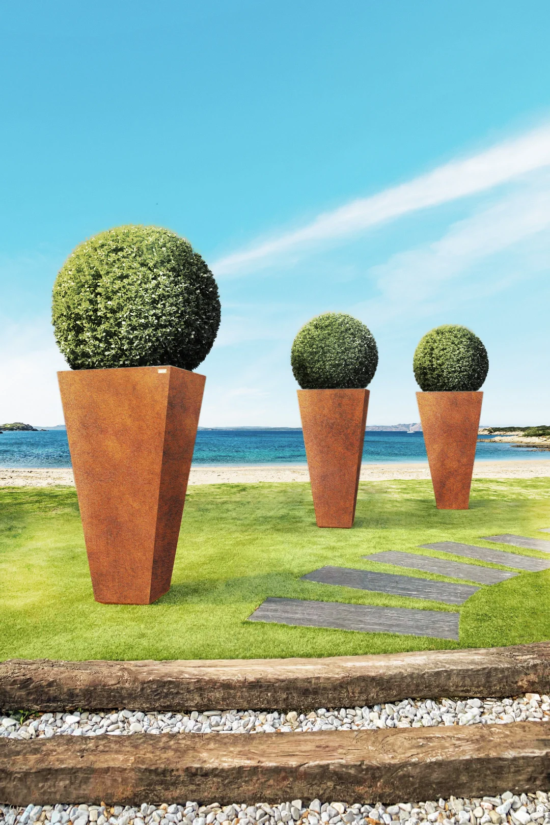 jardineras de diseño para exterior