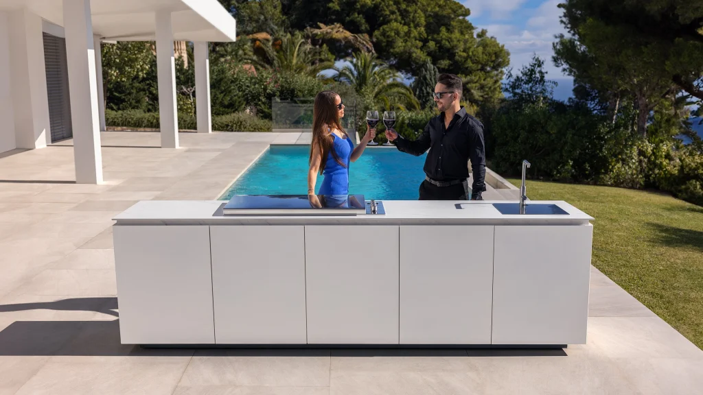 materiales para cocina exterior