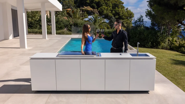 materiales para cocina exterior