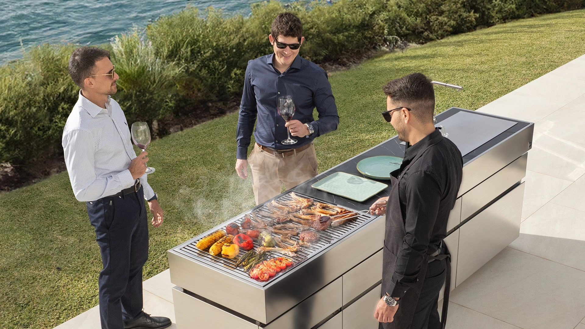 cocina acero inoxidable exterior