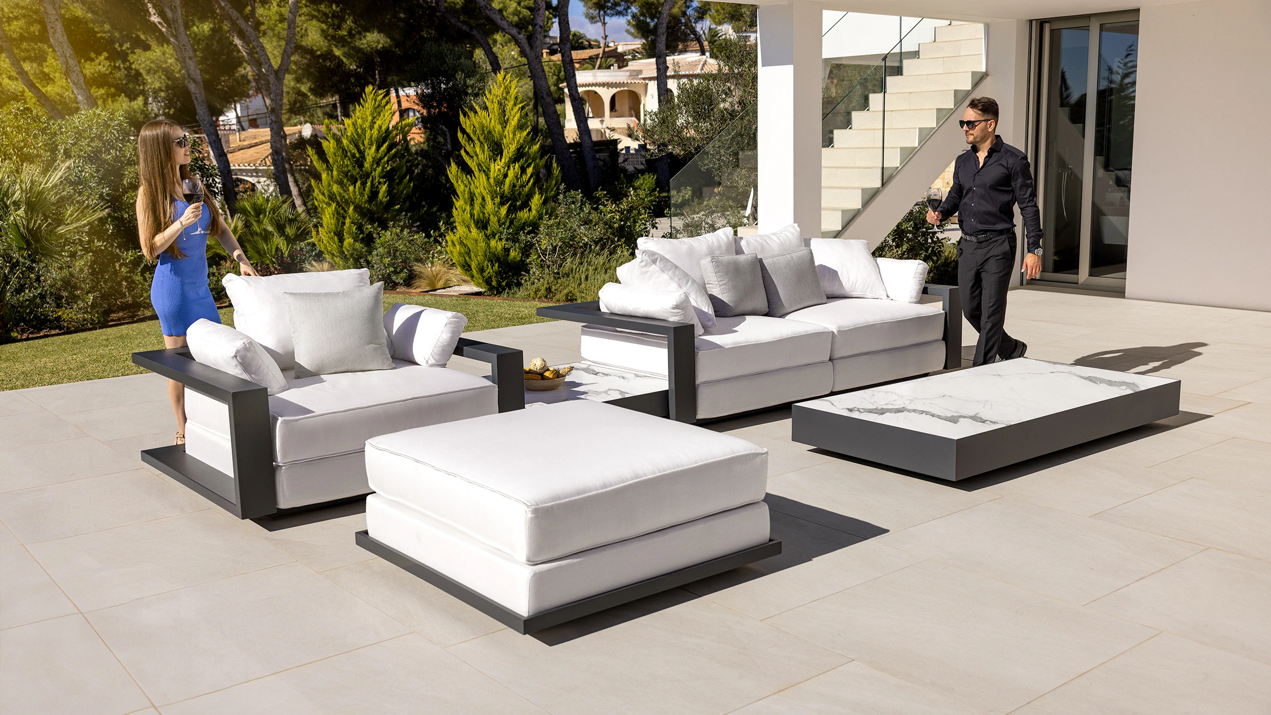 muebles exterior lujo