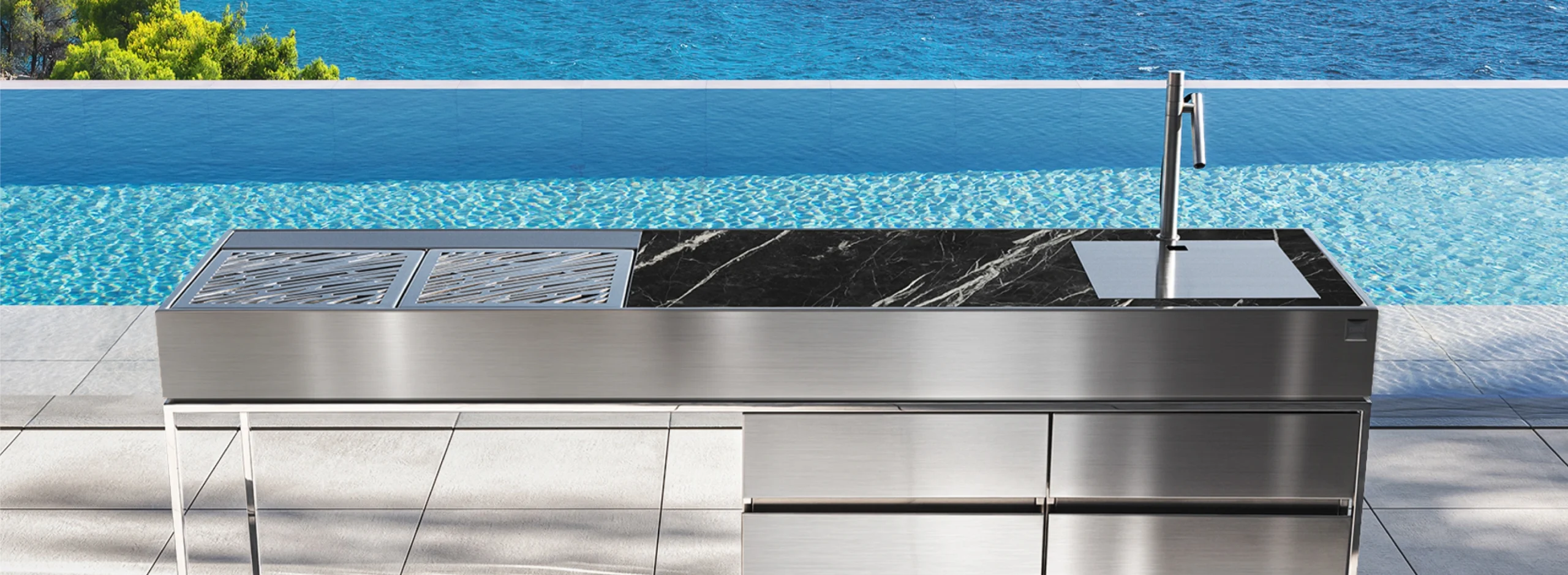 cocina exterior modular